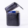 PU Leather Flip Top Cigarette Case, Portable Scratch Protective Storage Box Lighter Pocket Holder, Durable Practical Organizer