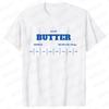 Хлопковая футболка Salted Butter Print Женская футболка с коротким рукавом и круглым вырезом Женская футболка Butter Lover Ladies Tee Shirt Tops Clothes Camisetas Mujer