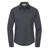 Russell Collection Ladies/Womens Long Sleeve Poly-Cotton Easy Care Fitted Poplin Shirt