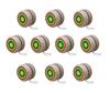 Mini Mini Traditional Japanese Wooden Toy Yo-Yos (Set of 10) for Commercial Use