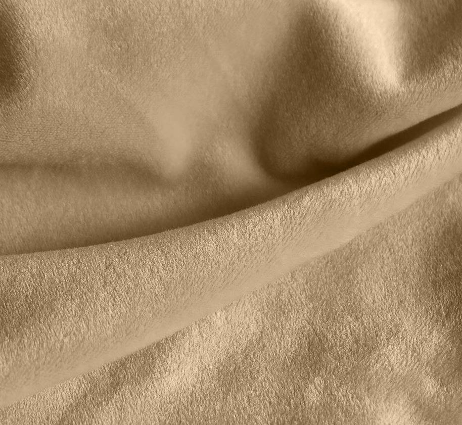 Beige/Camel Thick Velvet Chair Cover Super