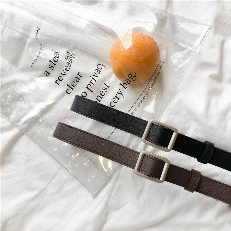 Versatile Minimalist No Hole Women's Belt Chic Korean Design Ideal For Jeans