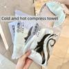 Белое полотенце для лица Увлажняющее и гидратирующее Салон красоты и Маска для холодного и горячего компресса Утолщенное полотенце для лица из кораллового флиса KTY