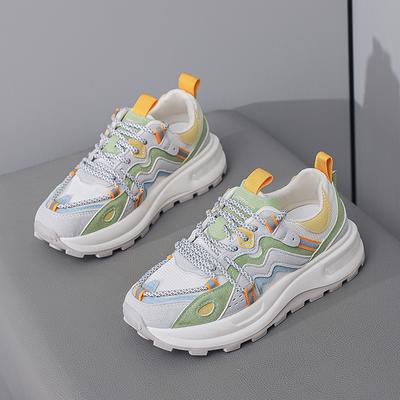 CRLAYDK 2024 женские кроссовки Chunkt Platform, сетчатые дышащие туфли для папы, повседневные, на шнуровке, для ходьбы, модные, для бега, для спорта, тенниса