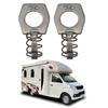 Hot Water Heater Cover Cam Lock Metal Door Latch Fastener Compatible for Cupboards RVs Trailer Camper Accessorie 2-Piece