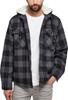 Зимняя куртка Brandit Lumberjacket Hooded black/grey