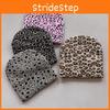 Knit Leopard Pattern Beanie Hat Fashion Warmth Cap For Casual Style Street