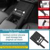 For GWM TANK 300 2021-2025 Central Gear Shift Panel Wireless Charging Silicone Storage Box Interior Accessories Upgrade Parts