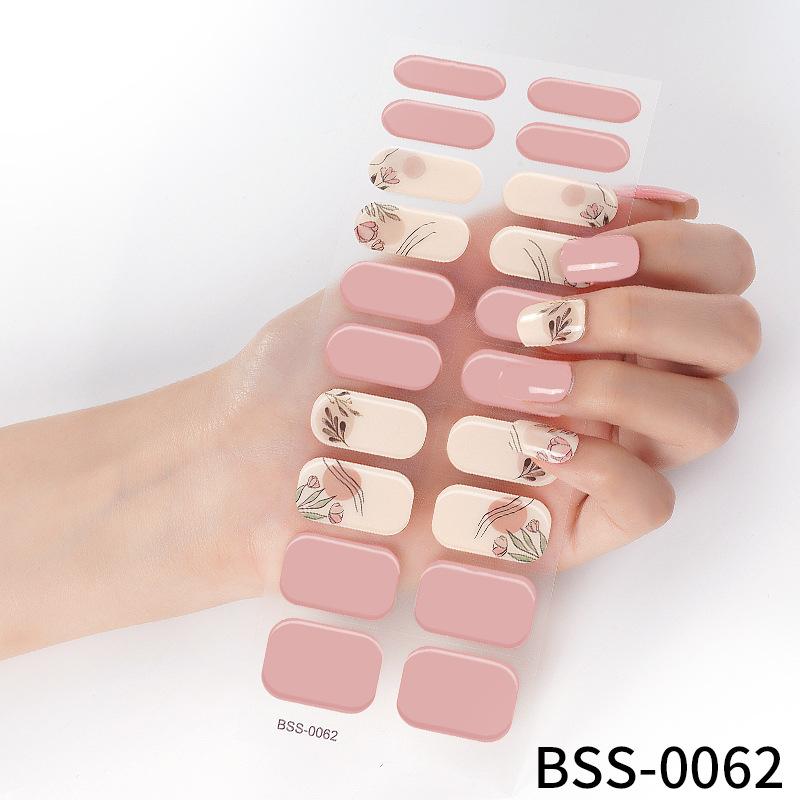 Gel Manicure Stickers Semi-cured Gel Nail Stickers Nail Polish Glue Manicure Stickers