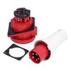 Industrial Plug Socket 5 Pin 3 Phase Power Connector IP67 Waterproof 380415V 63A 3P+N+E