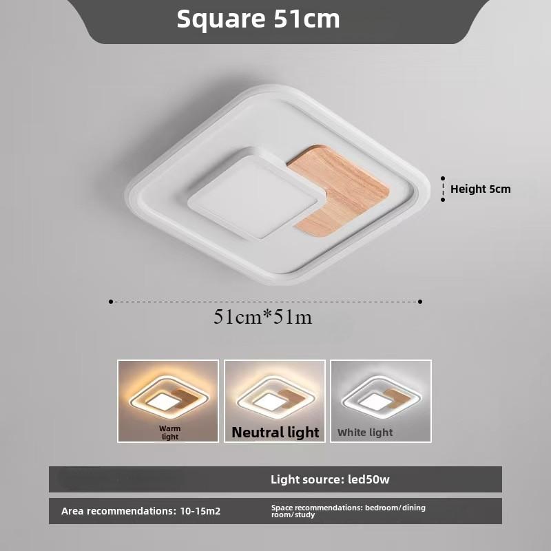 Роскошный современный квадратный светодиодный потолочный светильник с 3 вариантами цветовой температуры Премиум-дизайн для спальни, столовой, гостиной, кухни