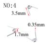 20PCS Wire Diameter 0.3mm Micro Mini  304 Stainless Stee Torsion Spring  For Jewelry