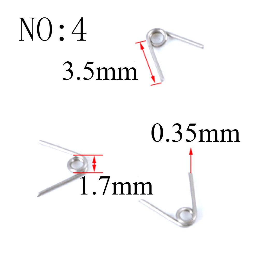 20PCS Wire Diameter 0.3mm Micro Mini 304 Stainless Stee Torsion Spring For Jewelry