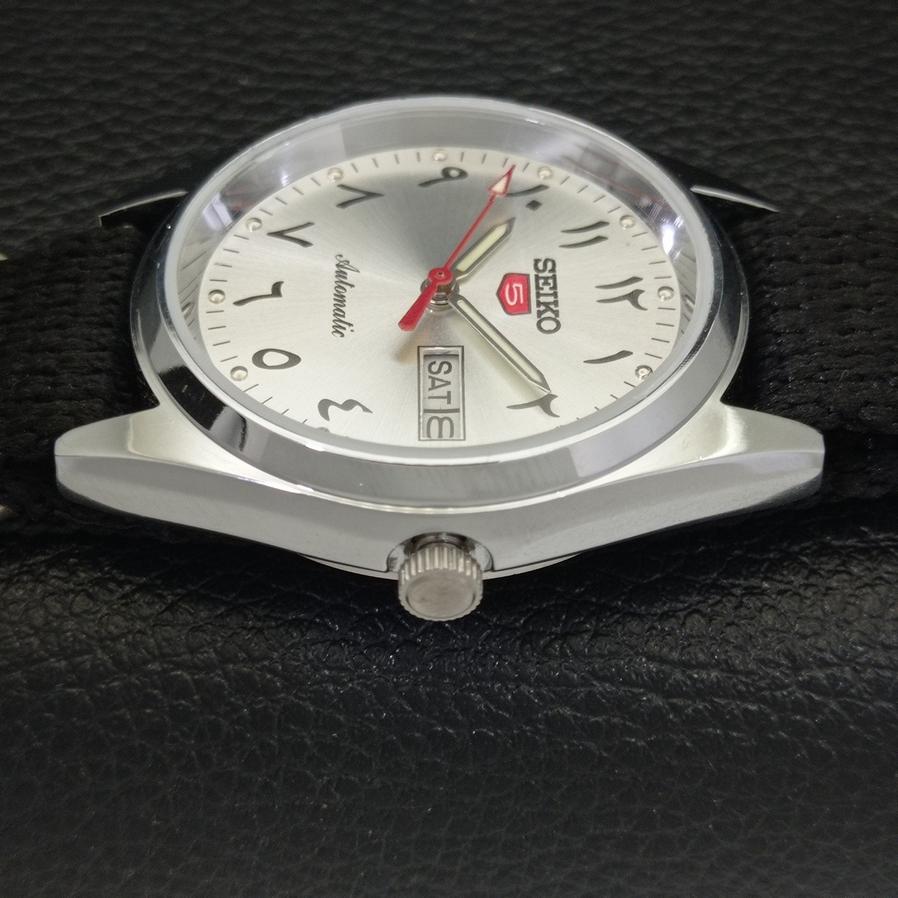 ВОССТАНОВЛЕННЫЕ ВИНТАЖНЫЕ ЧАСЫ SEIKO 5 АВТОМАТИЧЕСКИЕ 6309A ЯПОНИЯ МУЖСКИЕ АРАБСКИЕ ЧАСЫ a318850-9