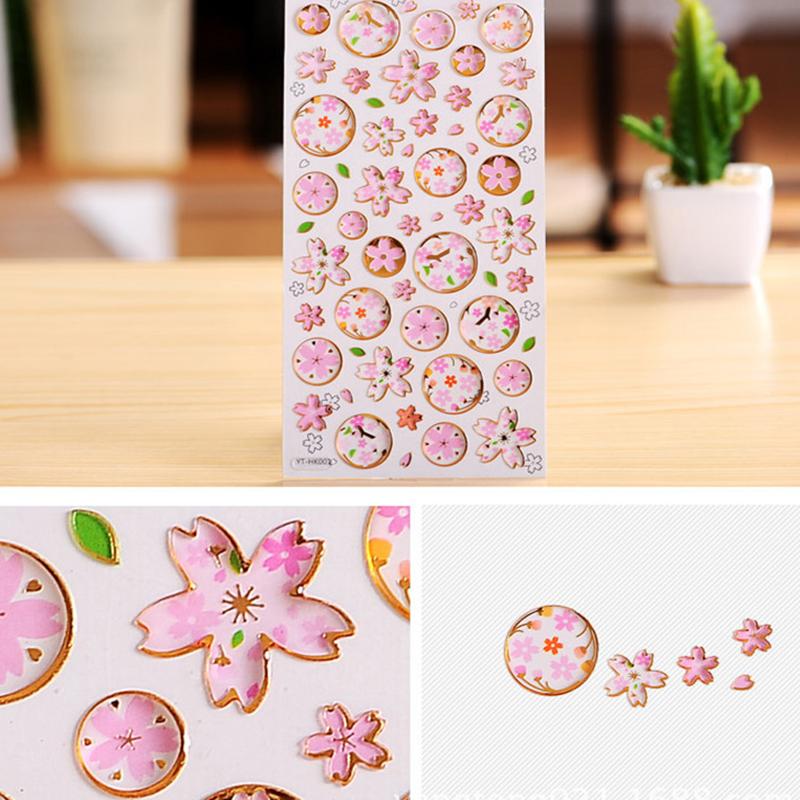 Fun Fantasy Cartoon Stickers Bronzing 3D Environmental Protection Mobile Phone Diary Handbook Sticker Material Children Gifts