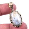 Natural Dendrite Opal 925 Solid Sterling Silver Gift TwoTone Pendant 1.50" A0g81