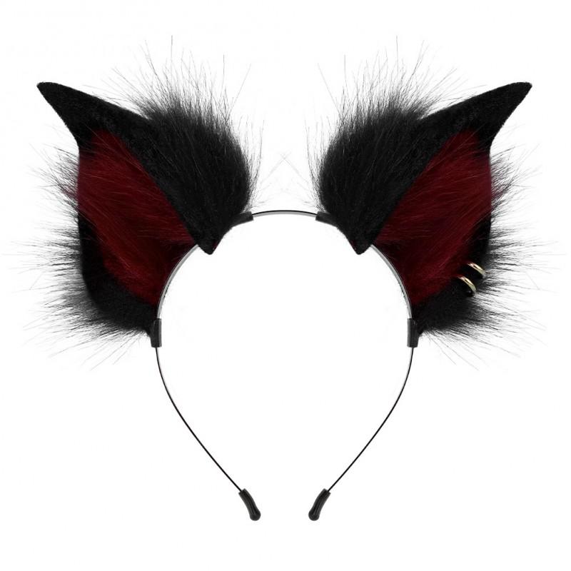 Furry Fox Ear Headband Tail Set Cosplay Costume Adult Anime Game Character Accessory