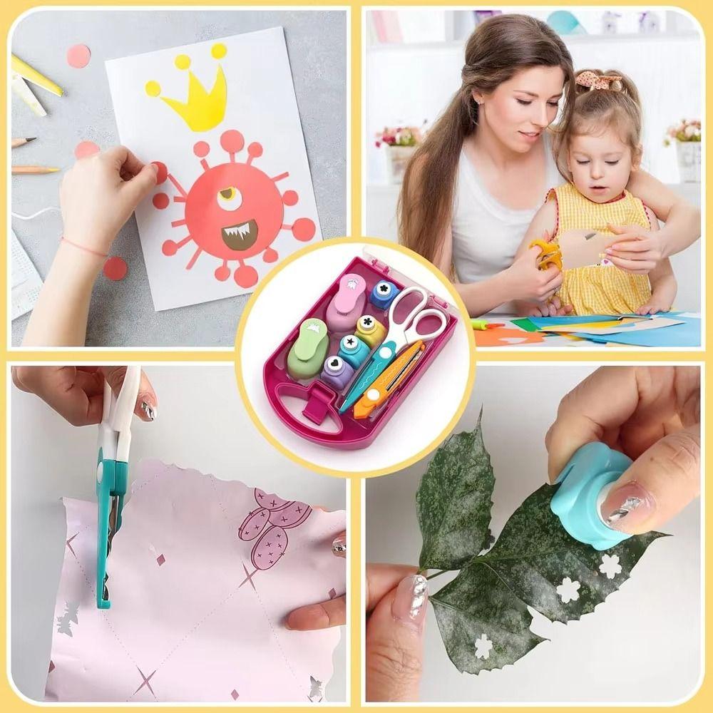Flower Embossing Embossing Machine Set Art Projects Star Puncher Hole Punch Set Birthday Cards