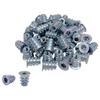 Murakoshi Seiko Onime Nuts, D-Type, 50-Piece Set, M5 X L13, Made In Japan, Silver