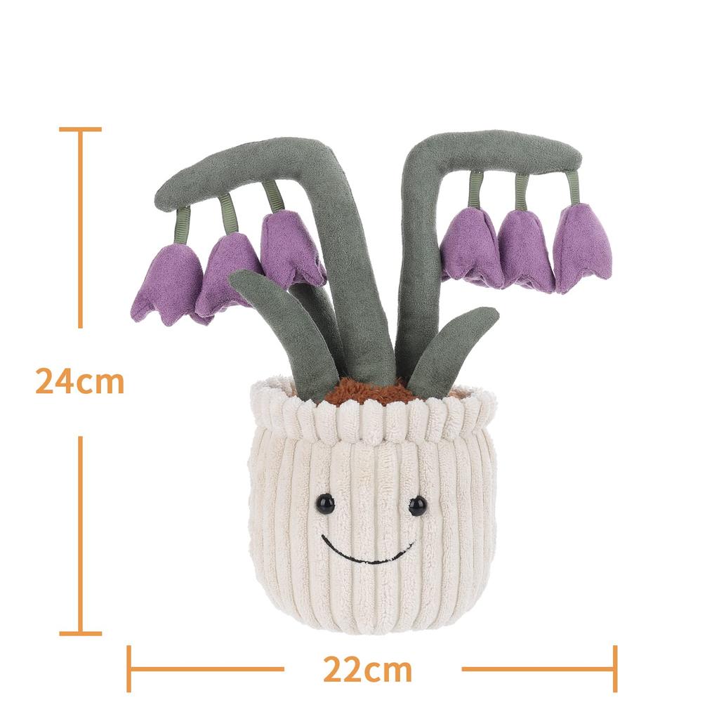 Apricot Lamb Potted Lily Plush Toy for Soft and Cute Stuffed Animal for Babies and 22cm Plush Potted Lily Children, Boys,