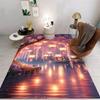 Night View Carpet Cartoon Living Room Bedroom Kitchen Sofa Table Balcony Rug Non-slip Washable Mat Exquisite Ornaments