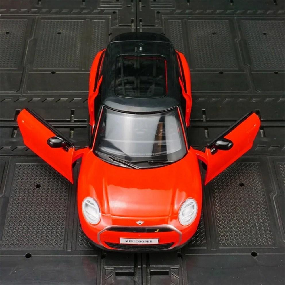 Моя машина 1:28 Металлических Миниатюрных Моделей Автомобилей Mini Cooper, Фигурка-Украшение, Синий