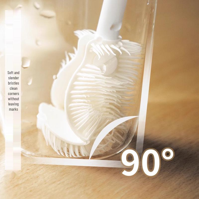 Detachable Long Handle Cup and Crevice Cleaning Brush for Glasses and Blenders