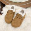 Birkenstocks зимние велюровые новые на толстой подошве теплые мокасины хлопковые туфли велюровые утолщенные снежные пушистые ботинки