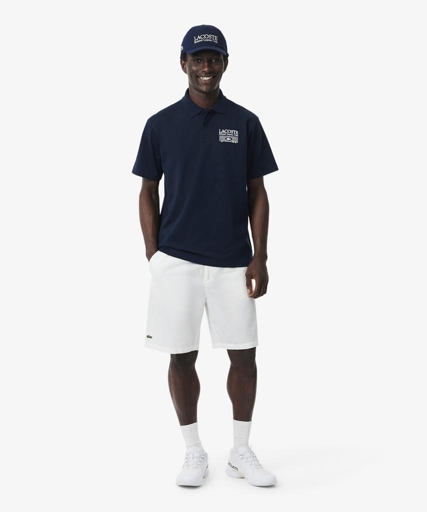 Мужская футболка-поло LACOSTE Roland Garros с принтом Ph0379-56G 166