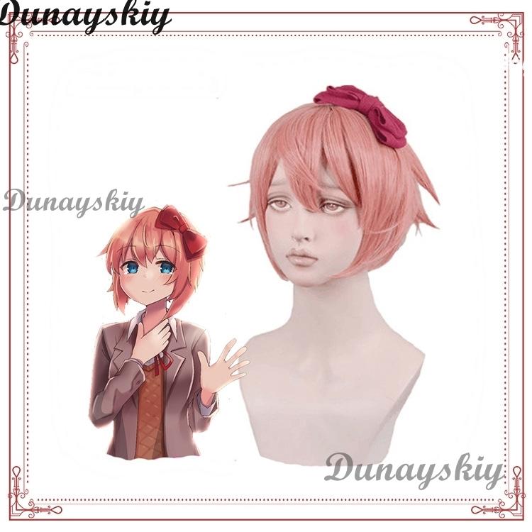 Игра Doki Doki Literature Club Нацуки Косплей Сайори Юри Моника Косплей Костюм Парик Набор Школьная Форма Девушка Женские Костюмы