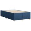 Bed Frame without Mattress Blue 120 x 200 cm Fabric