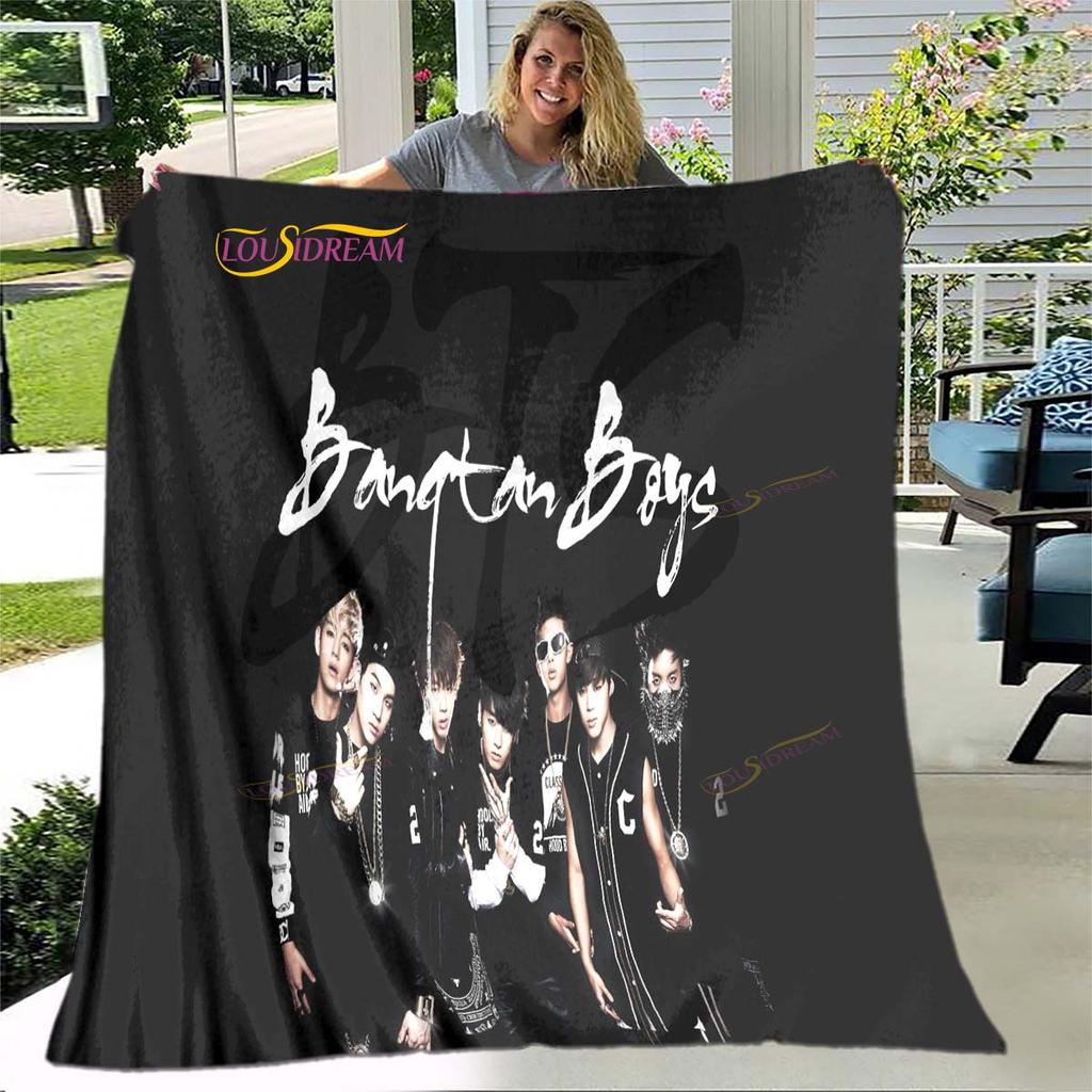 BTS 3D Kpop Bangtan одеяло для кровати для мальчиков офис дом походы пикник толстое одеяло модное покрывало фланелевое одеяло