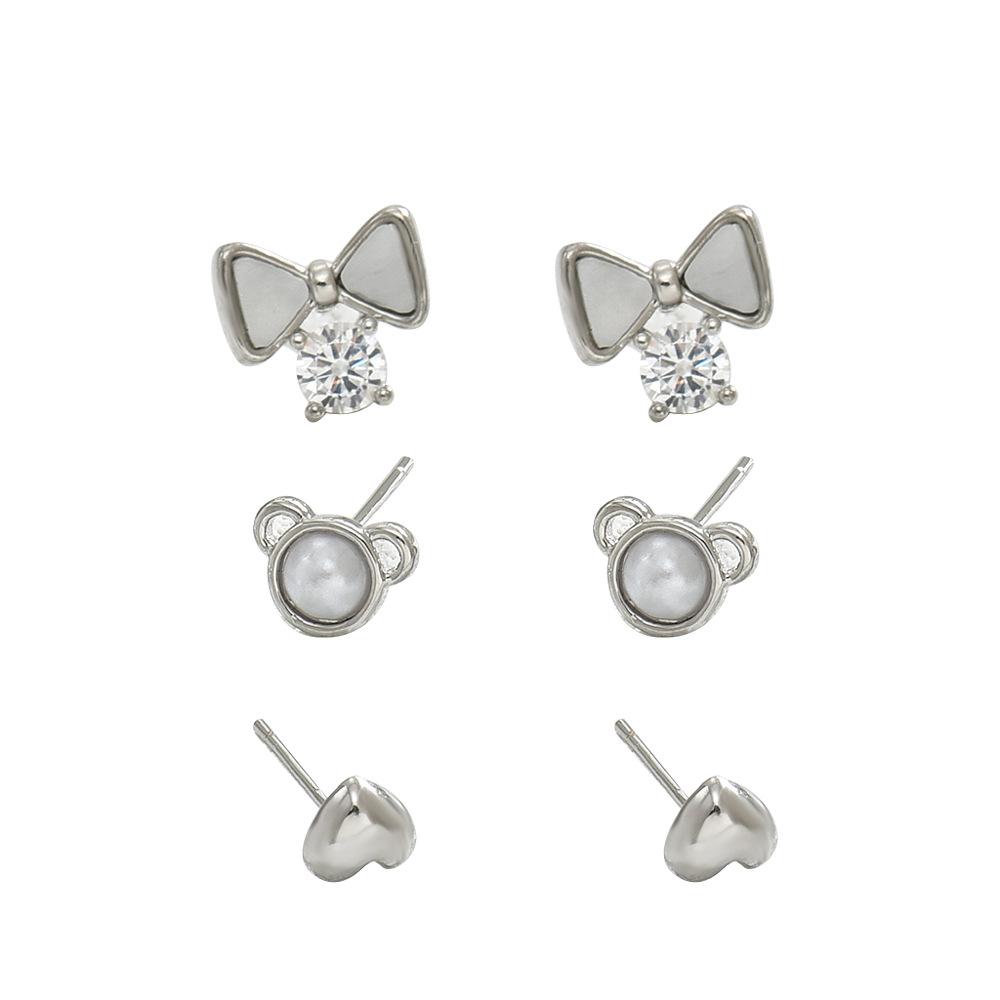 Серьги-гвоздики Sweet Mori с дизайном бабочки, женские универсальные серьги с инкрустацией из жемчуга и циркония, темпераментные серьги оптом