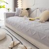 INS Style Cream Color Cotton Sofa Cushion Cushion Pure Cotton Four Seasons Non-Slip Sofa Cover Cover Towel Seat