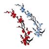 Self-adhesive Plum Blossom Applique Embroideried Clothes Sticker Apparel Cloth Patches  Sewing