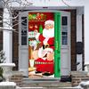 Рождественский баннер на дверь, украшение на дверь Санта-Клауса, Веселое Рождество, Новый год, подвесной баннер для семейных встреч, праздничные атрибуты