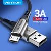 Vention Micro USB Cable 3A Fast Charge USB Data Cord Cable for Samsung Android Xiaomi LG Tablet Mobile Phone USB Data Cable