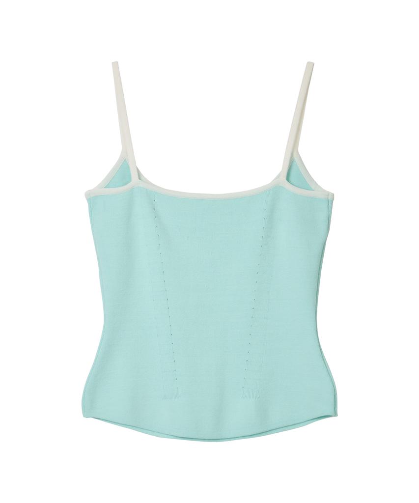 ERER Colorblock Knit Sleeveless Mint