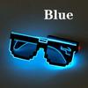 Bar Supplies Glowing Led Light Up Glasses LED Luminous Glasses Glowing Sunglasses Mosaic Glasses