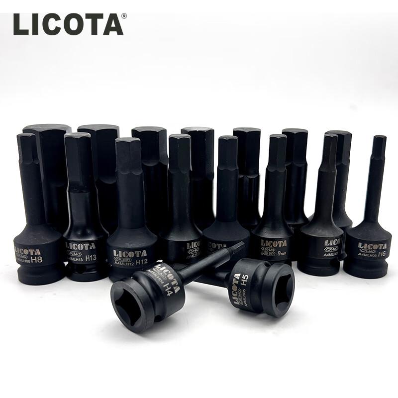 LICOTA 1/2" Шестигранная ударная длинная торцевая головка для отвертки