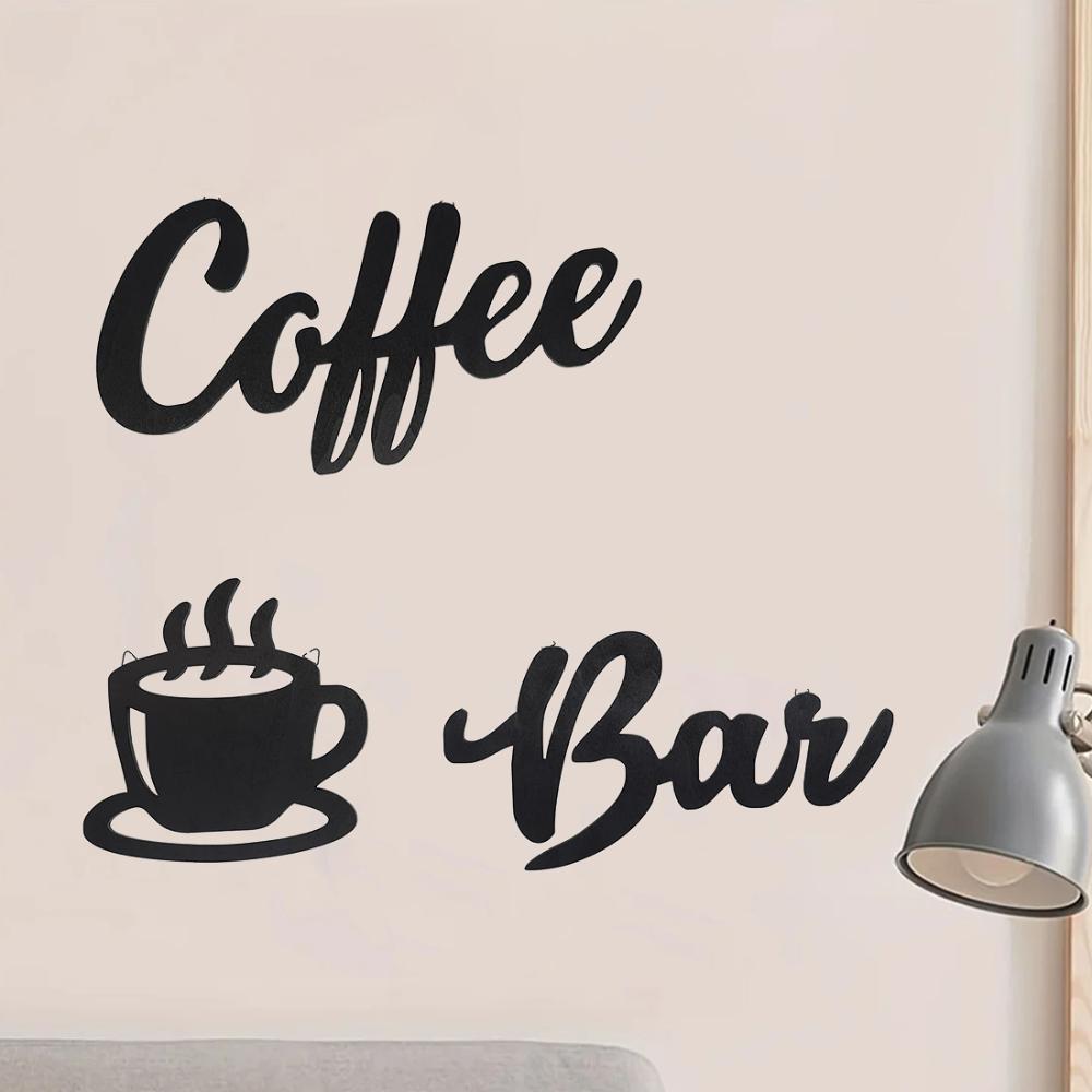 Очаровательная настенная вывеска для кофейного бара из 7 предметов. Декор с использованием кофейных зерен и кофейных чашек. Идеально подходит для ресторана. Наслаждайтесь очарованием кофе.