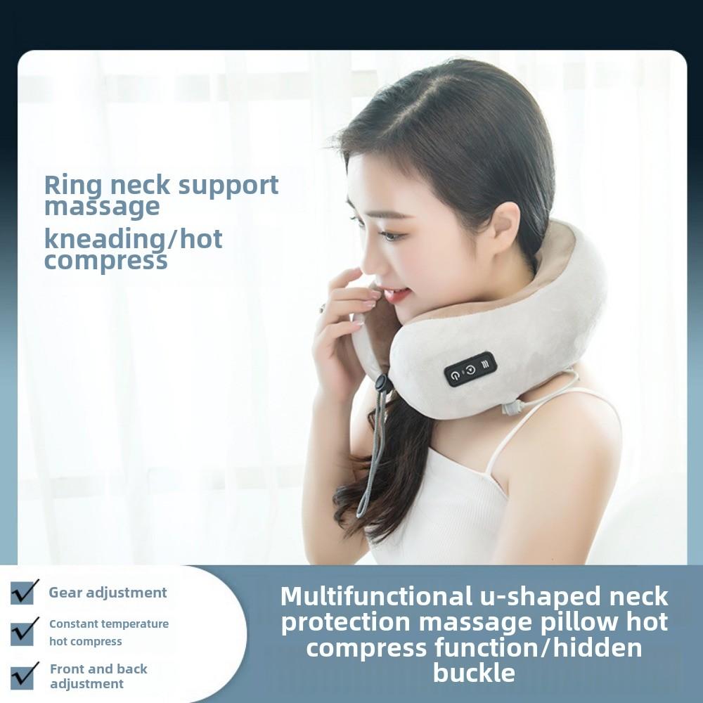 Convenient Multi-purpose UC Type Pillow Electric Cervical Spine Kneading Vibration Shoulder and Neck Massager