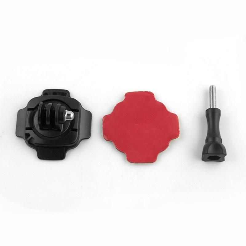 Крепления на вращающейся клейкой основе для мотоциклетного шлема 360 для камер GoPro 12 11 10 9 8 7 6 5 Eken SJCAM DJI Osmo Action Аксессуары