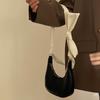 Милая сумочка на плечо с бантом для женщин, модный дизайн, женская портативная сумка под мышку, из ПУ кожи, крутая сумочка для девушек, хобо, подмышечные сумки