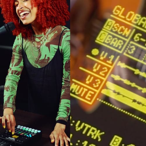 Sonicware SmplTrek Portable Production Sampler with 15 Touch-Sensitive Full-Color LED Pads, Built-in Microphone and Speaker, Battery-Powered, and USB