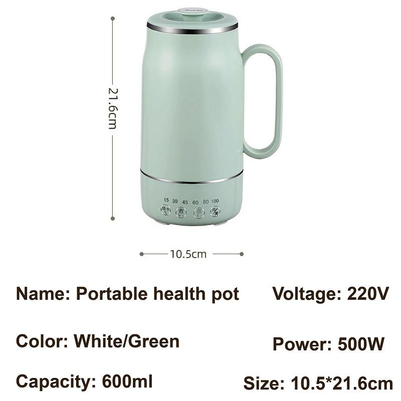 Xiaomi 600ml Electric Cooking Cup 304 Stainless Steel Health Pot Portable Kettle Temperature Control Heating Cup Multifunction Stew Pot