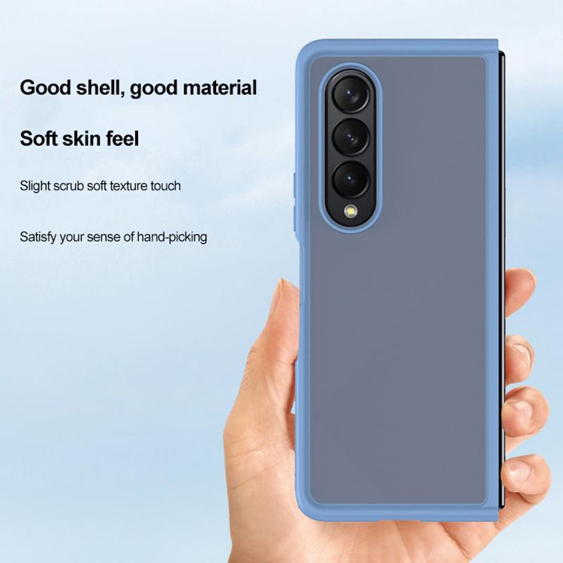 For Samsung Galaxy Z Fold 4 Flip 4 Frosted Clear Phone Case Fold4 Flip4 Ultra -Thin Pc Translucent Back Cover Galaxy Z Fold4 Case