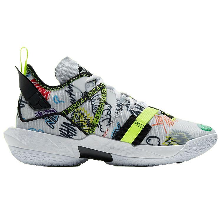 Кроссовки унисекс Air Jordan Why Not Zer0.4 PF Граффити Белые Photon-Dust Volt DD4886-007