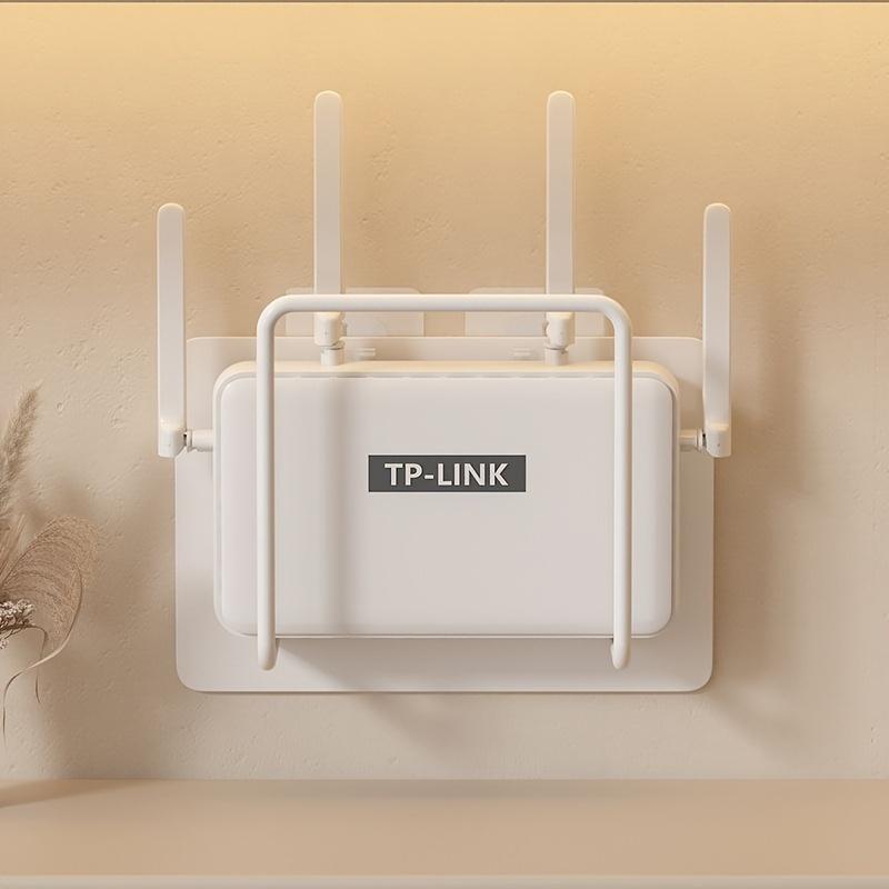 Легко установить Настенный кронштейн для роутера без сверления Многофункциональная стильная белая чугунная многоцелевая полка для хранения Новый