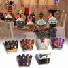Bat Pumpkin Halloween Decoration Cupcake Tray Muffin Cases Cupcake Wrapper Paper Cup Cake Topper